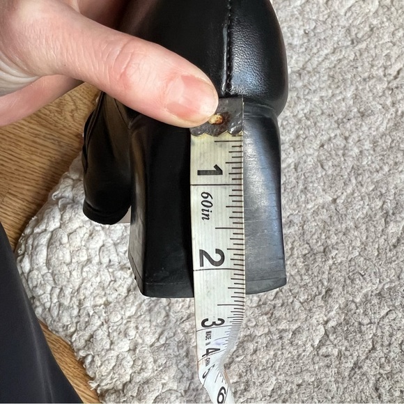 Bruno Valenti Maine Square Toed Block Heeled Loafers - Picture 10 of 11